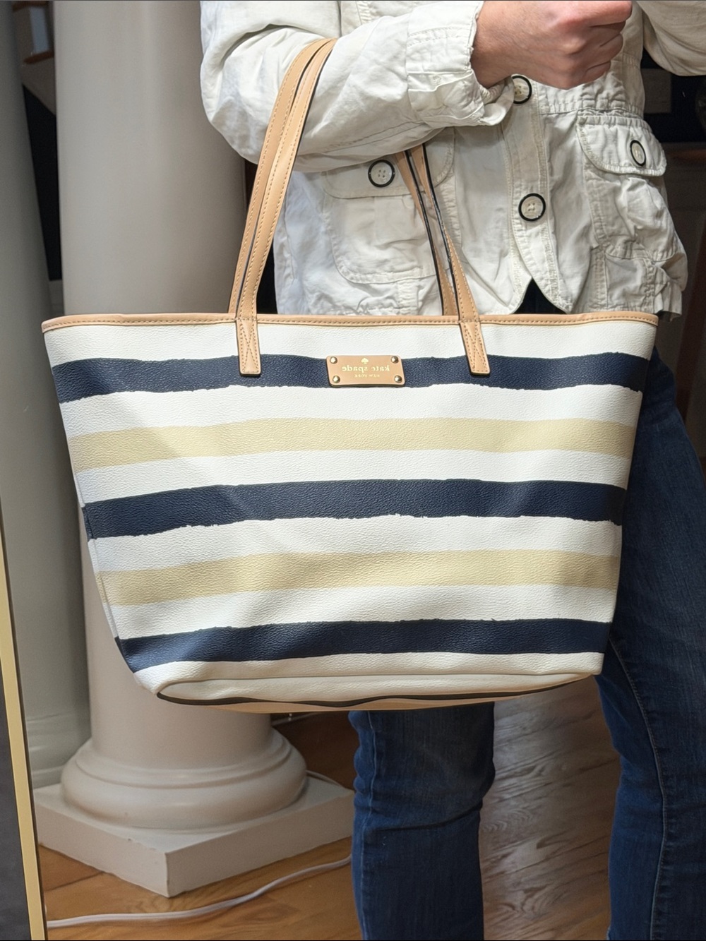 Kate Spade 2010s Coastal Chic Bondi Road Harmony Tote Bag